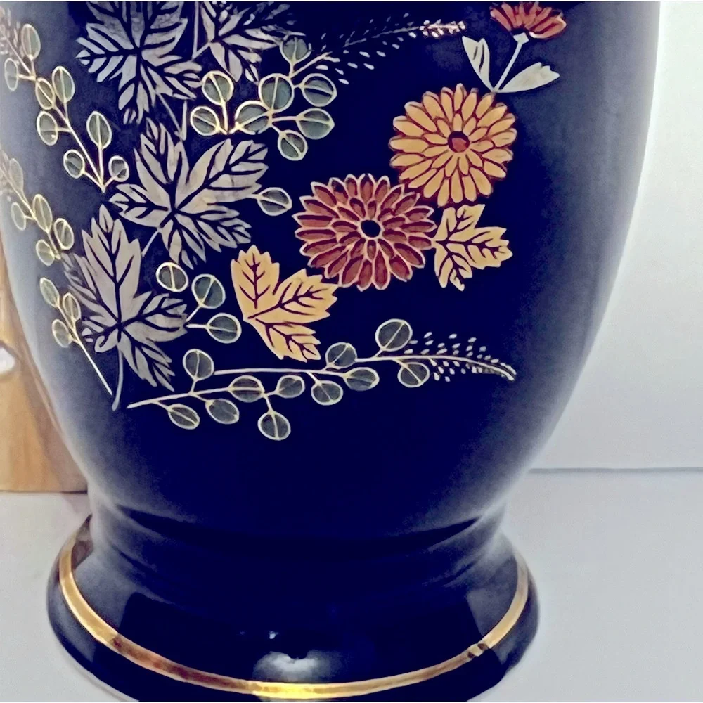 Vintage dark blue vase